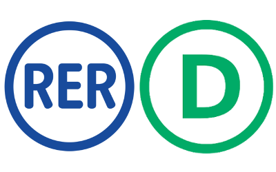 Logo actuel du RER D.